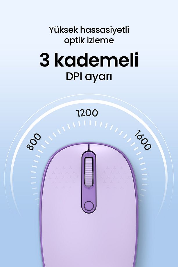 MX400 Prime Pro Sessiz Kablosuz Mouse Bluetooth ve 2.4GHz Wireless Bağlantı - Ayarlanabilir DPI - 4