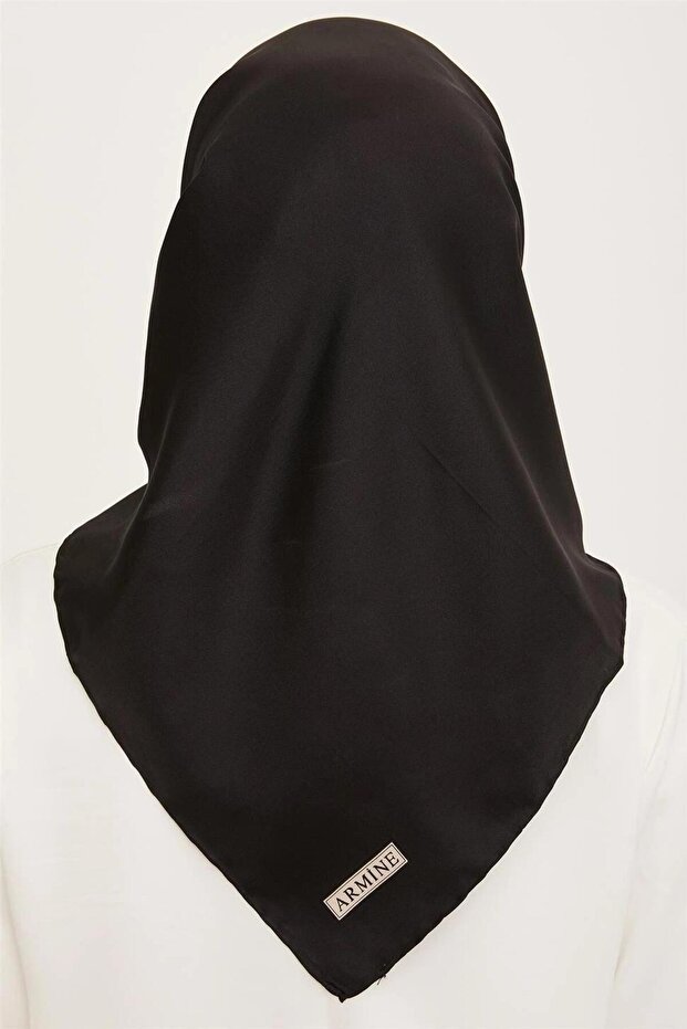 وشاح حرير تيفيل أسود اللون - E22YA0010D02-01 - 4