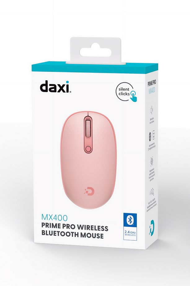 MX400 Prime Pro Sessiz Kablosuz Mouse Bluetooth ve 2.4GHz Wireless Bağlantı - Ayarlanabilir DPI - 7