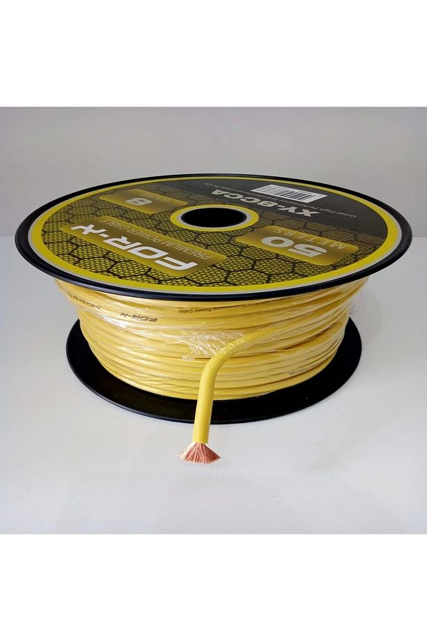 Amfi Tesisat Güç Kablosu 8ga - Xy-8 Cca Oto Anfi 8ga Power Kablosu 1 Metre - 1
