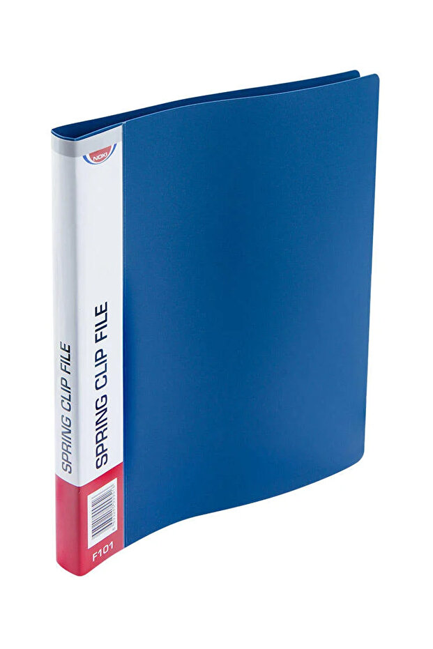 F101 A4 ملف زنبركي أزرق غير لامع - 1