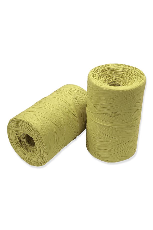 15 No - 1 Adet - Özel Üretim Yumuşak Dokulu (140-160 GR.) Soft Kağıt Rafya - Hardal - 1
