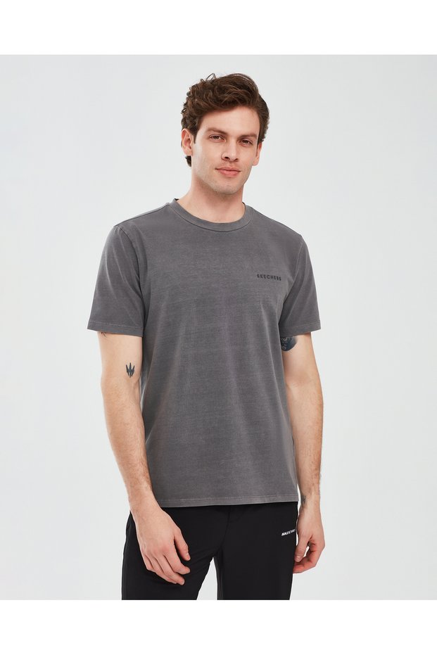 Organic Coll. M Short Sleeve T-Shirt Men's Gray Tshirt S241166-003