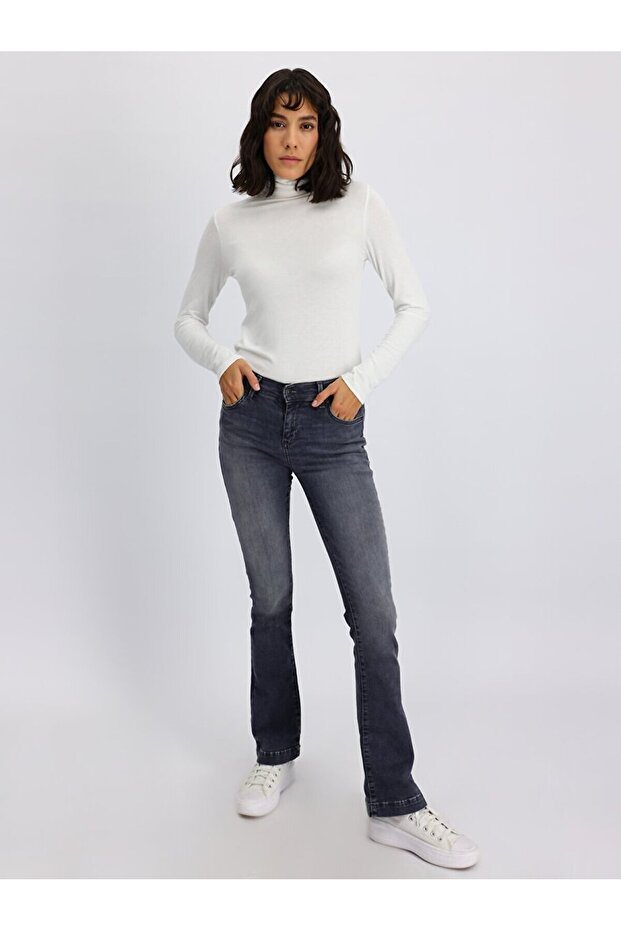 Fallon Boru Paça Jean Pantolon