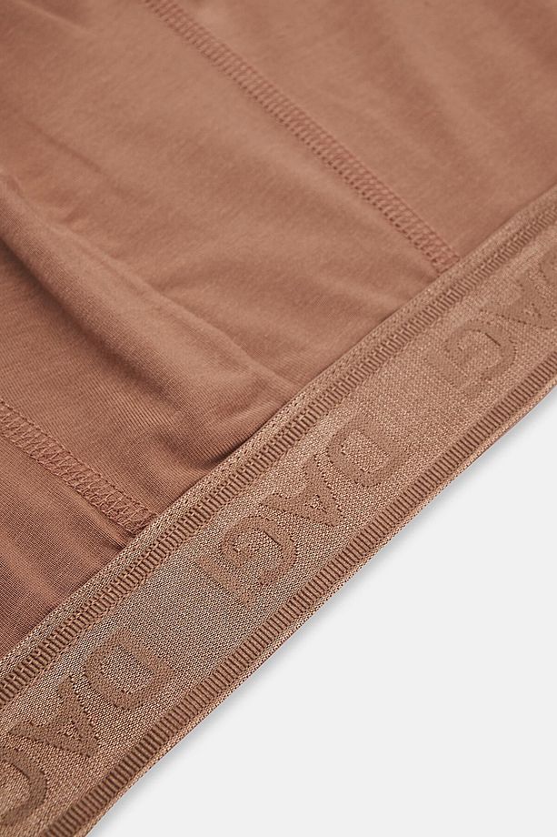 Açık Kahve-Lacivert 4210 2'Li Düz Mıcro Modal Boxer - 4