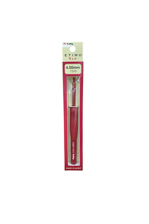 Etimo Red - 4.50 mm (Red) Silicone Handle Crochet