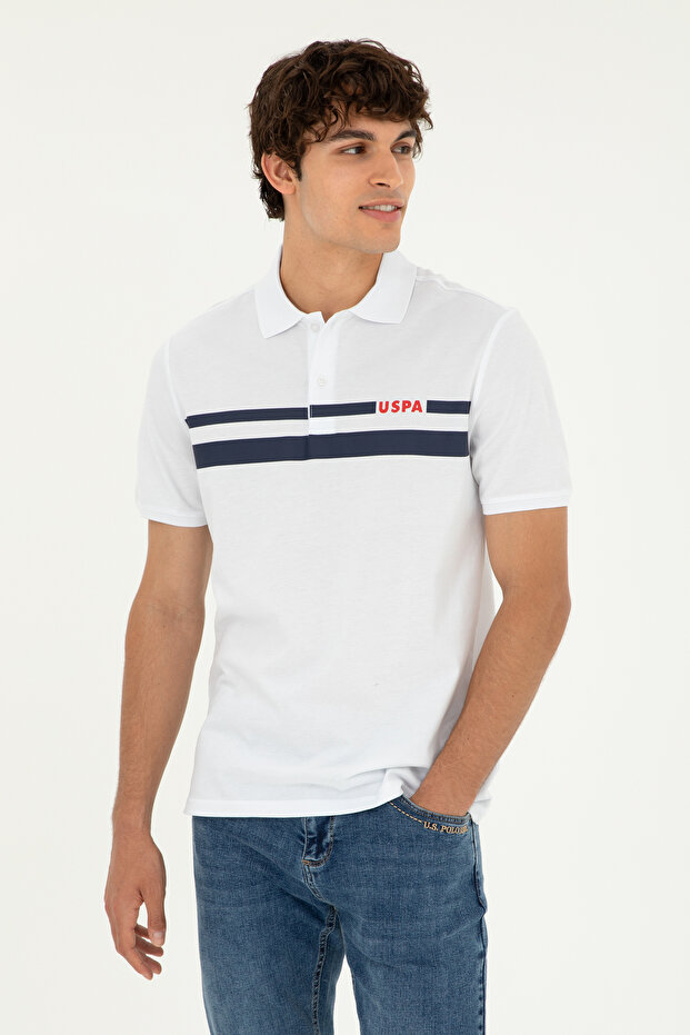Men's White T-Shirt 50287102 -Vr013