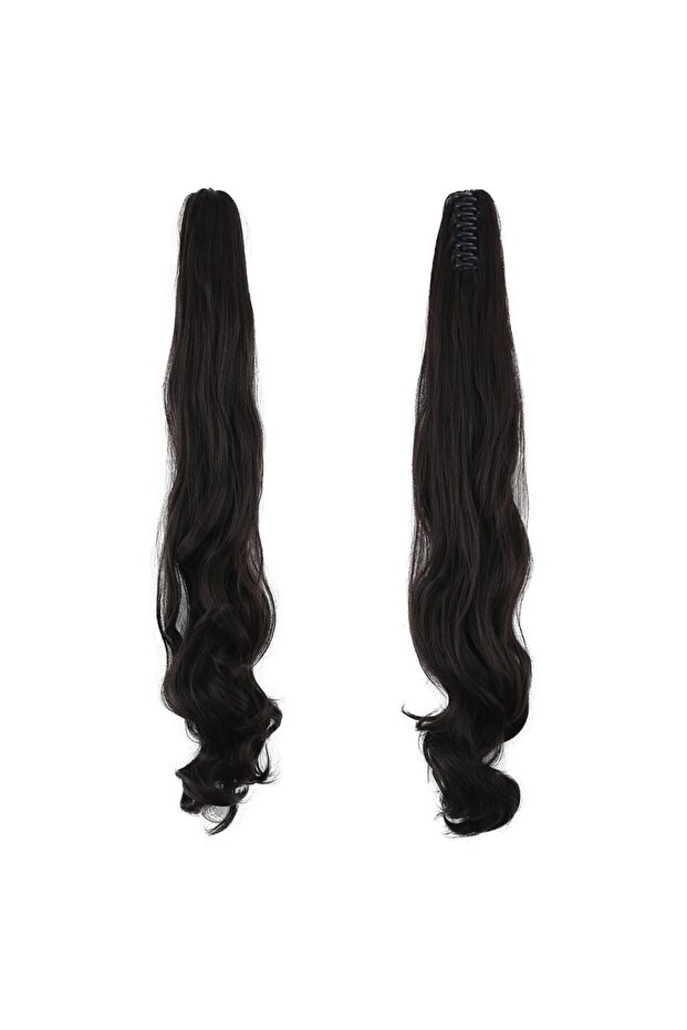 Buckle Wavy Ponytail / Brown
