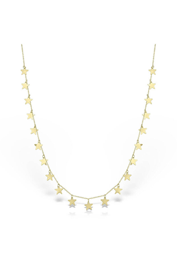Minimal Kolye Altın Yıldız Zincir Kolye "carina" - 1