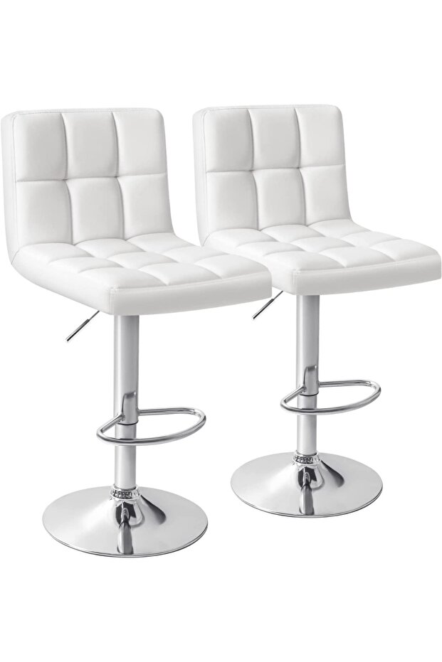 Ultimate C8541 Bar Stool - White Set Of 2