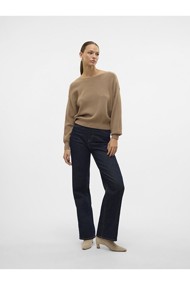 Strickpullover U-Boot-Ausschnitt - 4