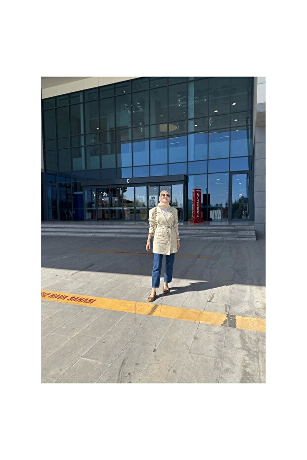 Keten Blazer Ceket - 3