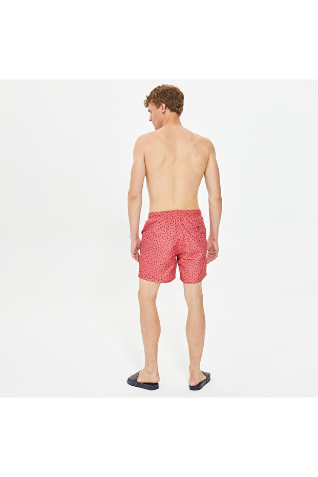 Erkek Kırmızı Standart Fit Mayo Şort - 2