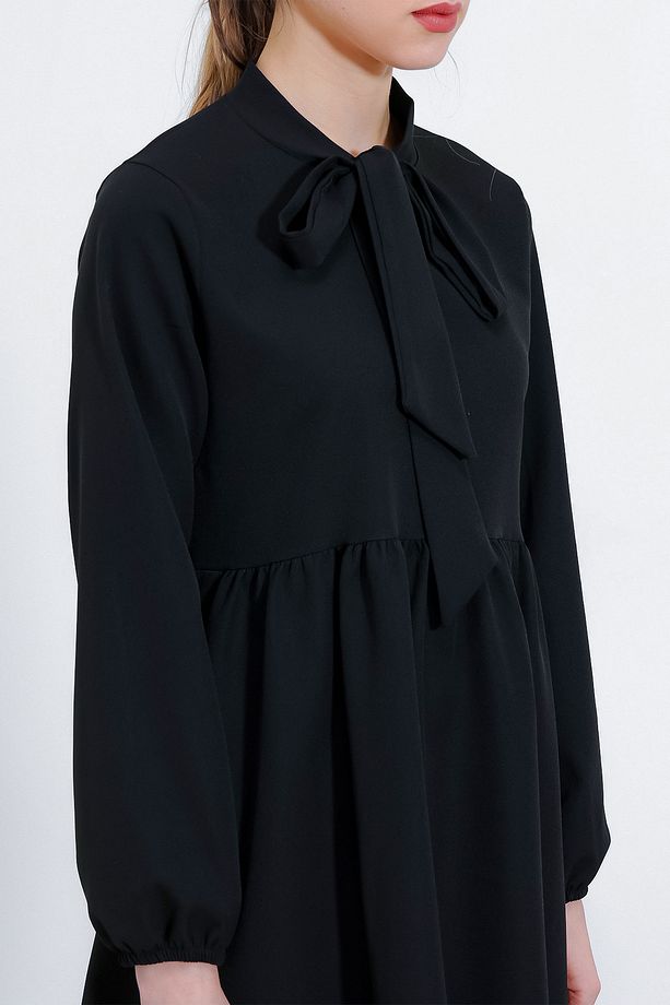Kadın Siyah Örme Pantolon Tunik Alt Üst Takım 6654 - 4
