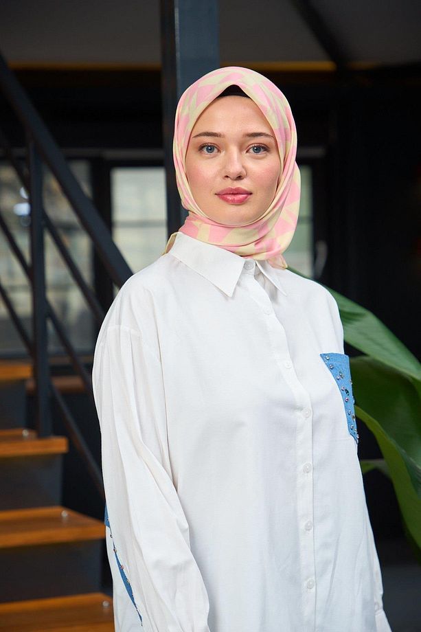 Harmony Collection Soft Eşarp Krem Pudra 1181-14 - 1