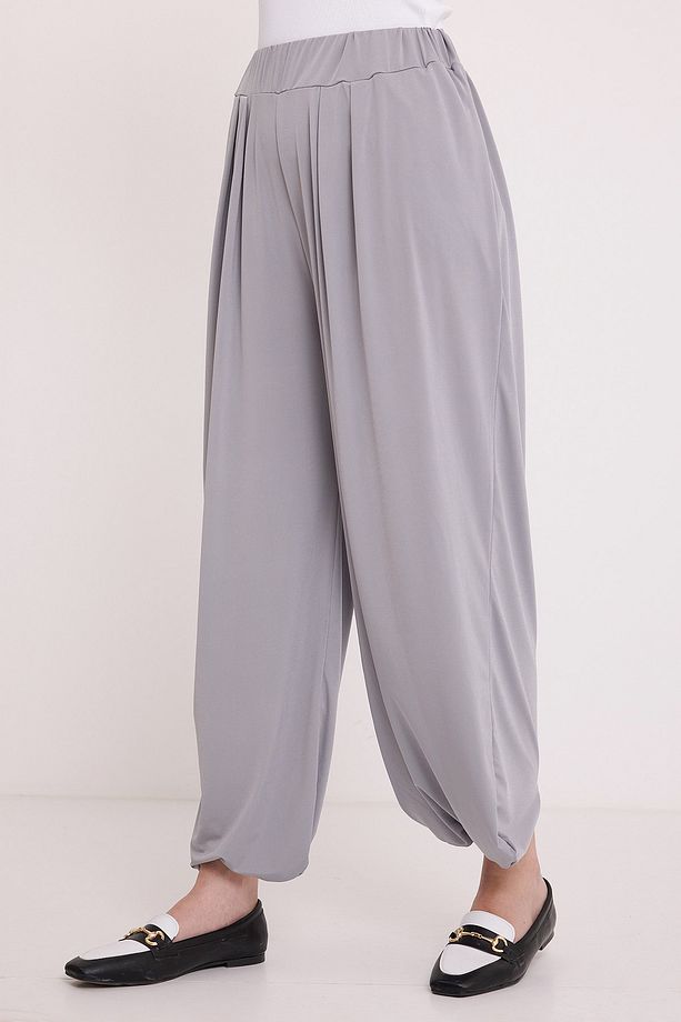 Kadın Gri Şalvar Pantolon 6659 - 3