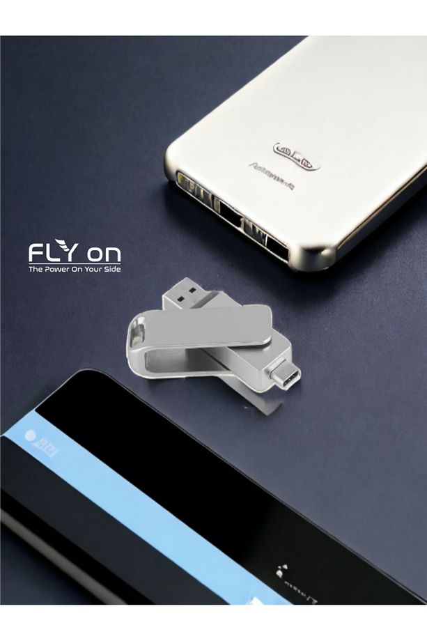 2 In 1 Çift Taraflı Uyumlu Type-c Telefonlarla Uyumlu Tak Çalıştır Usb Usb 2.0 64 Gb Usb Bellek - 1