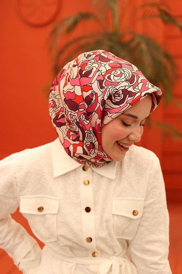 Twill İpek Eşarp 11434-13 - 6