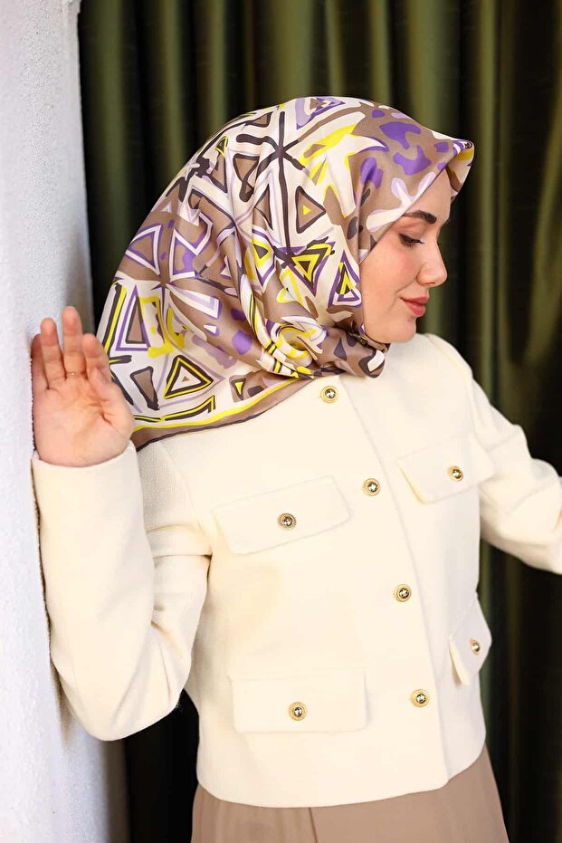 Twill İpek Eşarp 11427-29 - 1