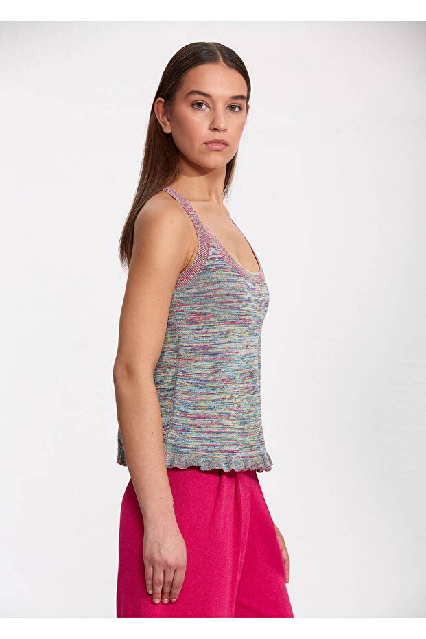 Çapraz Askılı Triko Üst - 4