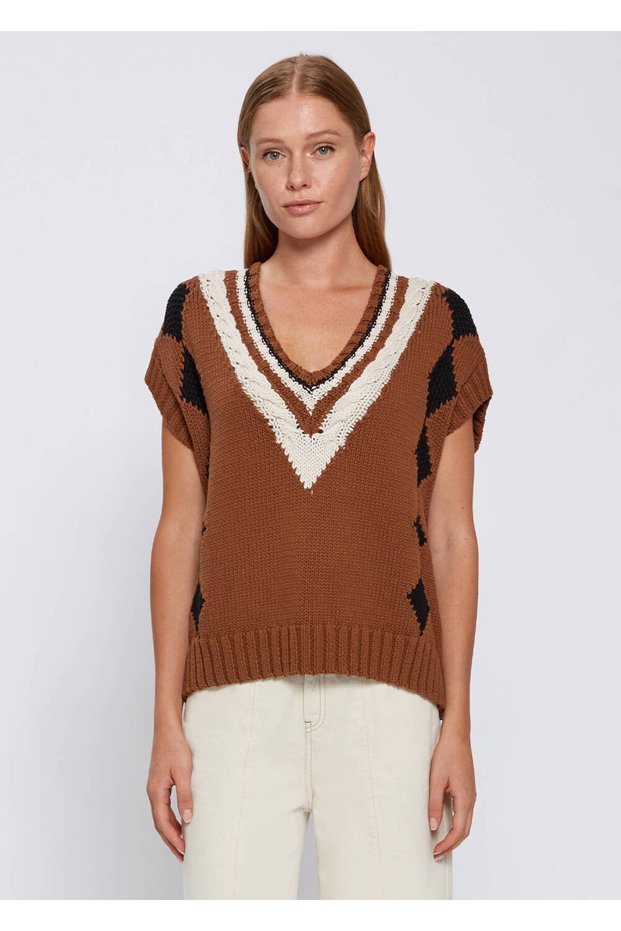 Organic Cotton Oversize Knitwear Vest
