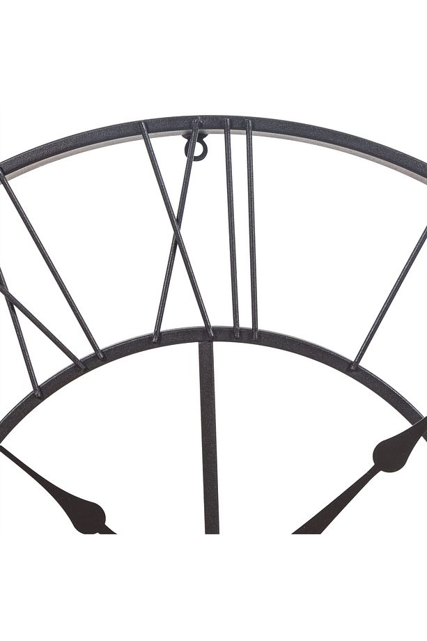 Iron Duvar Saati Mat Siyah 70 Cm - 2