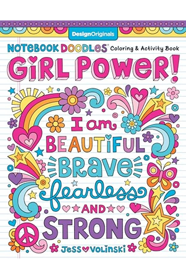 Notebook Doodle Girl Power