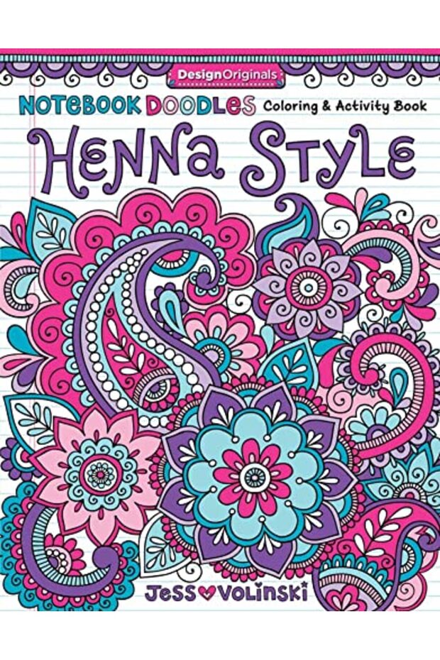 Notebook Doodles Henna Style Coloring & Activity Book