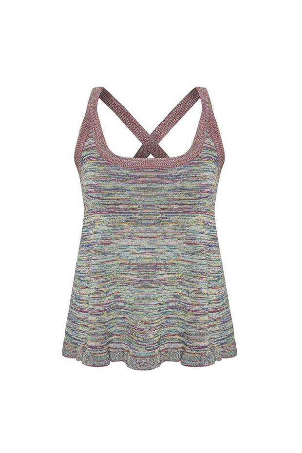 Çapraz Askılı Triko Üst - 6