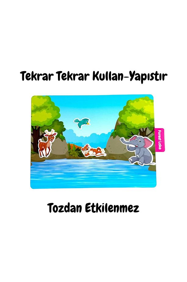 LİNO TEKRAR TEKRAR KULLANILABİLEN STICKER ANIMAL PARADISE - 2