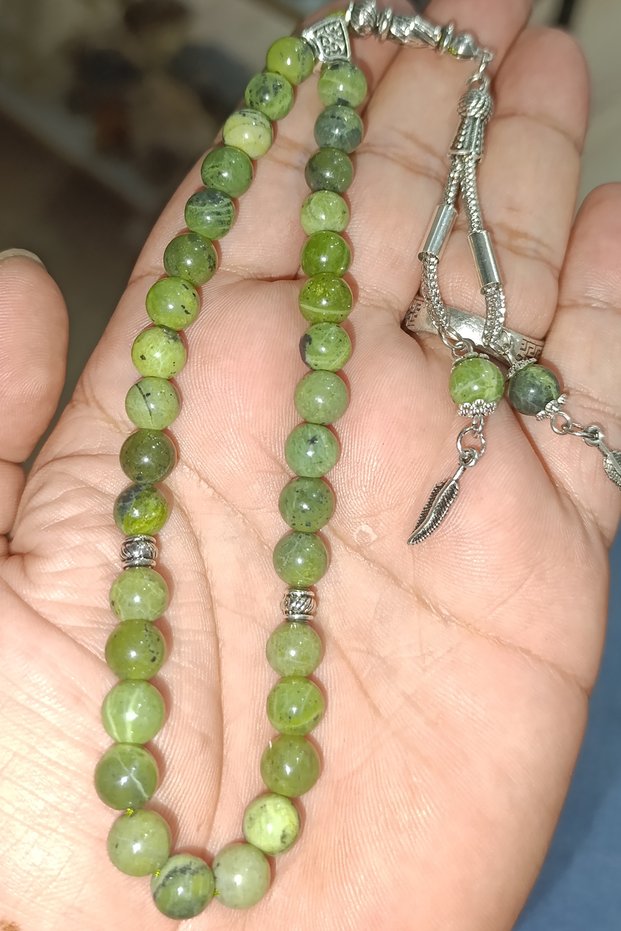 Yeşim Taşı Canada 8 mm Natural Stone Prayer Beads