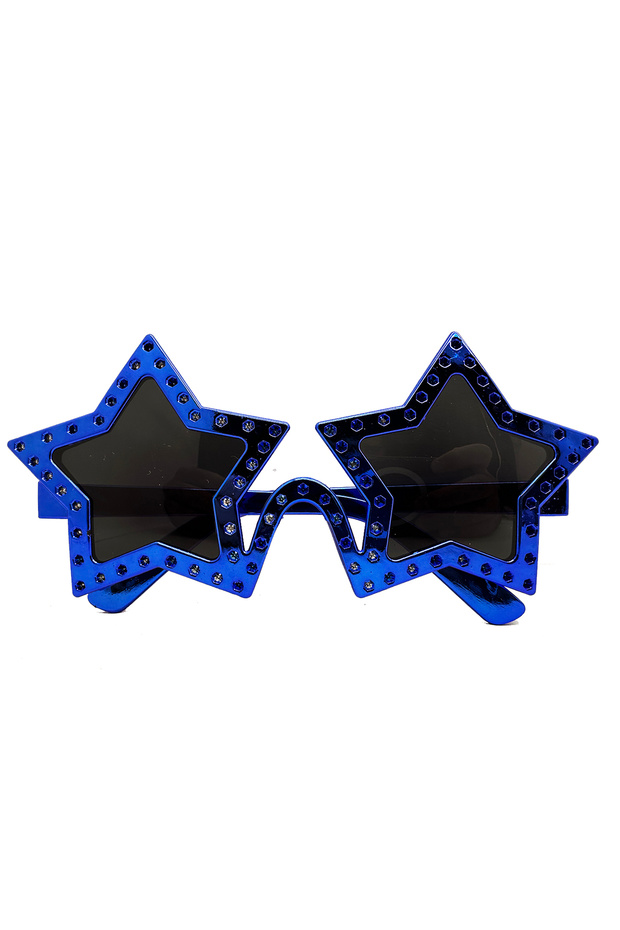 Blue Color Star Shape Party Glasses Retro 16X7 cm