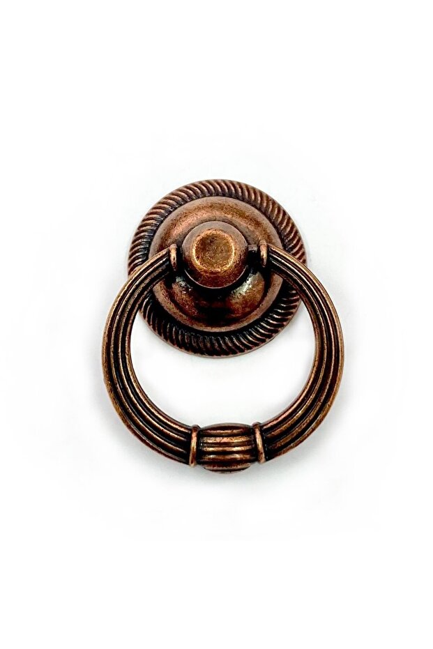 Rustic Pendulum Antique Copper Button Handle Luxury Country Kitchen Furniture Cabinet Drawer Handle