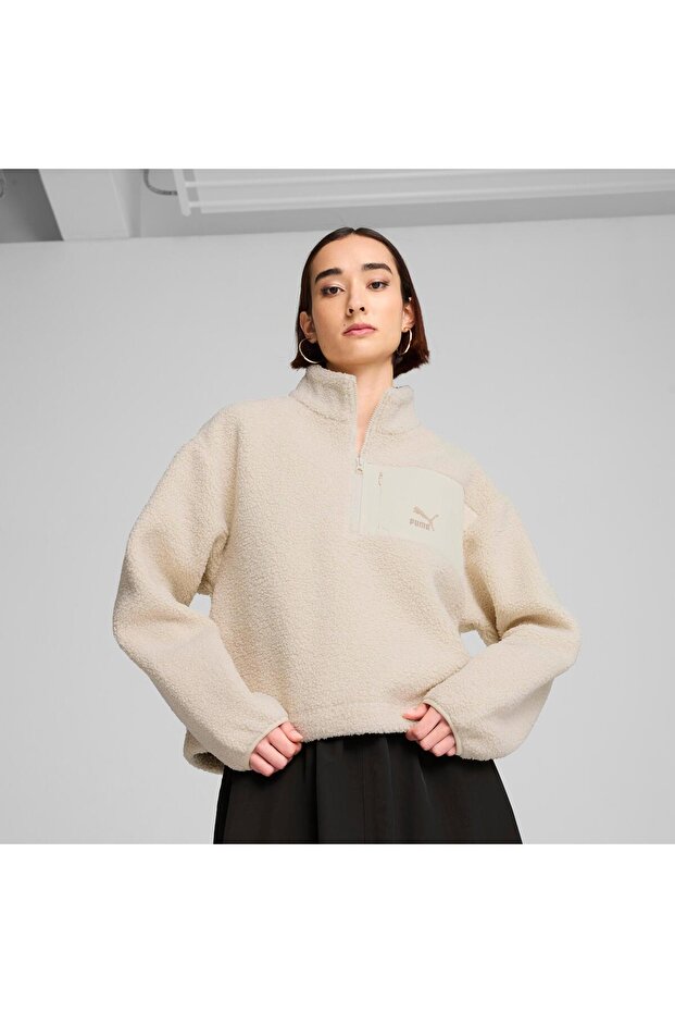 Classics Winterized Half-zip Kadın Crew Sweatshirt - 4