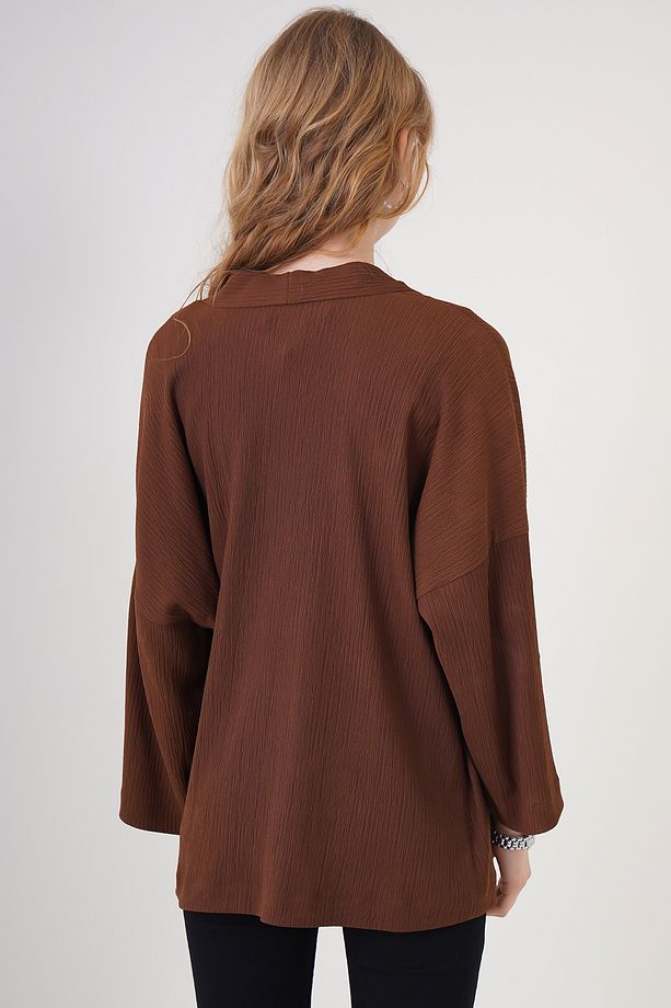 5862 Kahve Kimono - 5