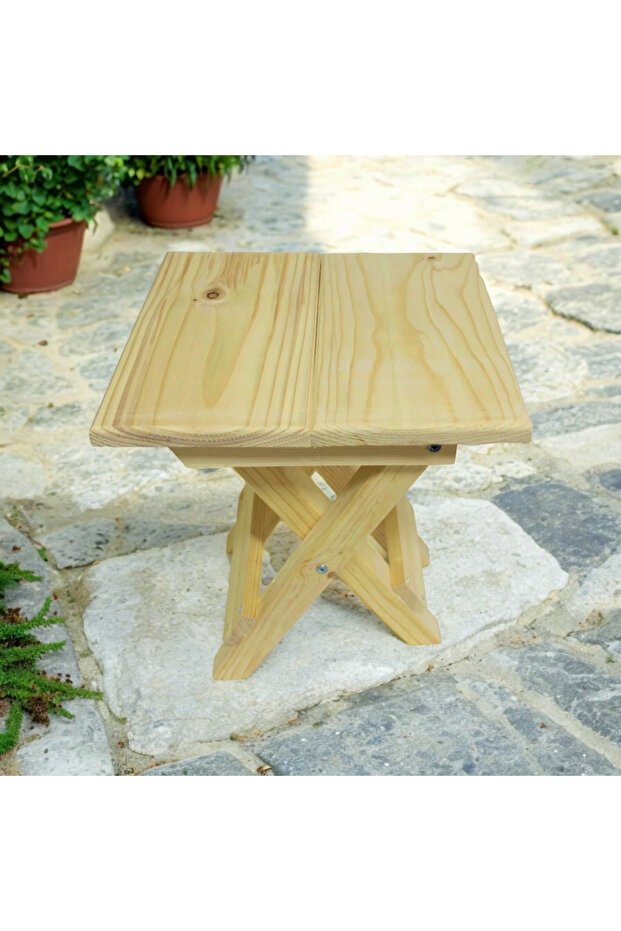 Ahşap Katlanır Tabure - 1