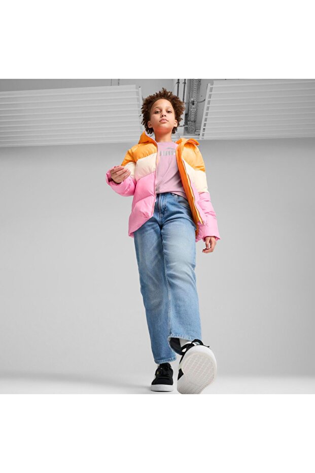 Poly Hooded Puffer Jacket Genç Ceket - 5