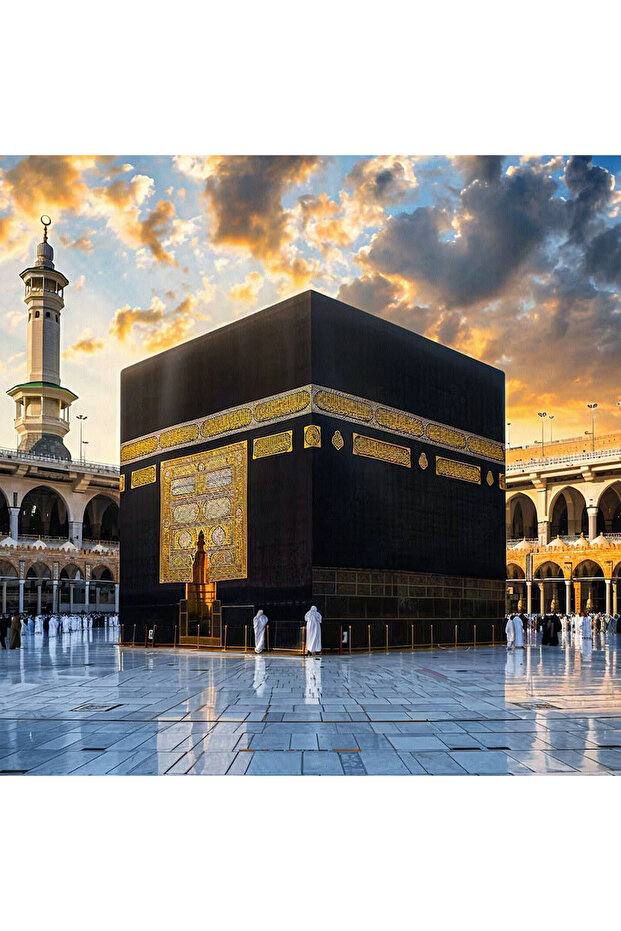 Kâbe dini kanvas tablo - 1