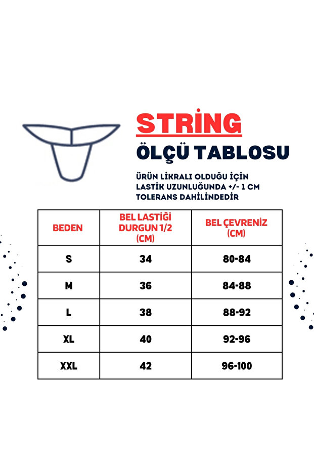 Λευκό ανδρικό στρινγκ - 8