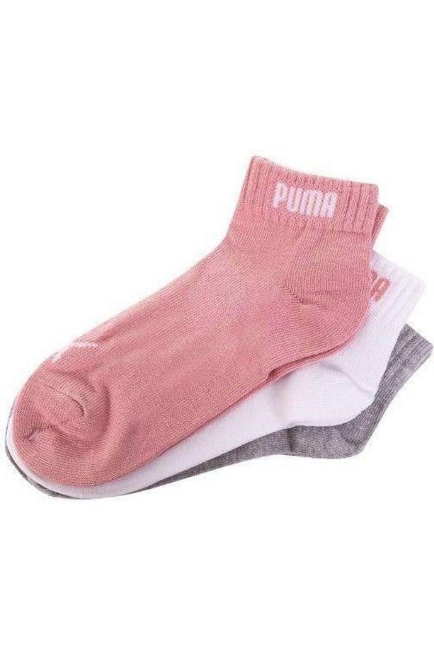 Gri Unisex Çorap 88749809 Puma Quarter-V 3P anthr - 1
