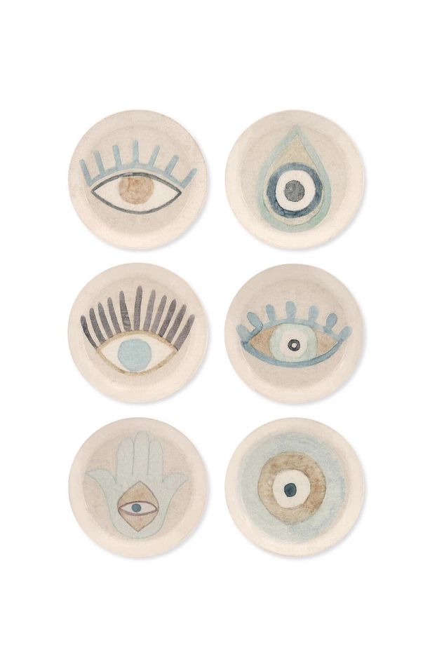 Amulet Çay Tabağı 6 Lı Set - 13 Cm - 1