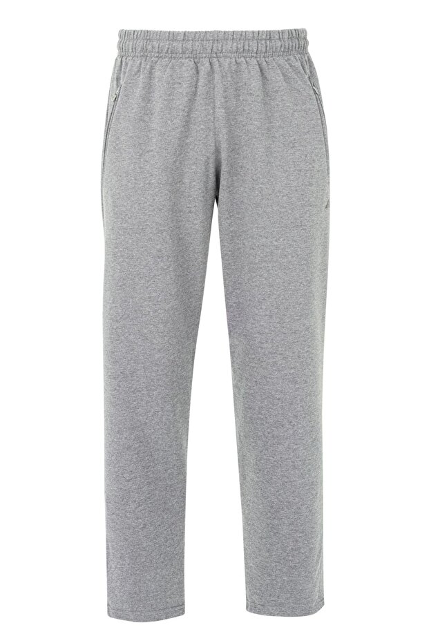 Sports Men's Straight Leg Elastic Waist 3-Pocket Sweatpants 0705 Light Gray