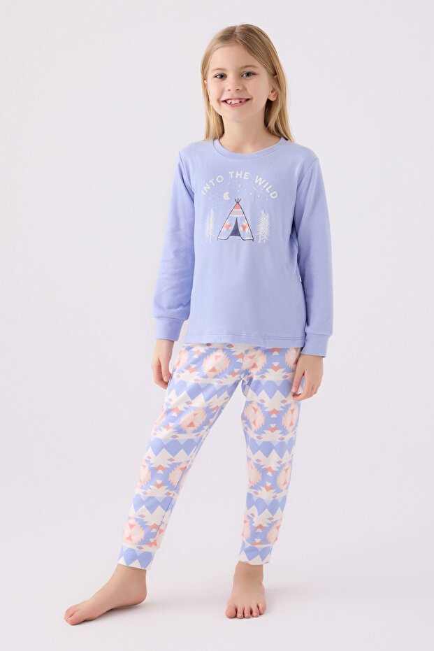 Devojčin plavi pidžama set - 1