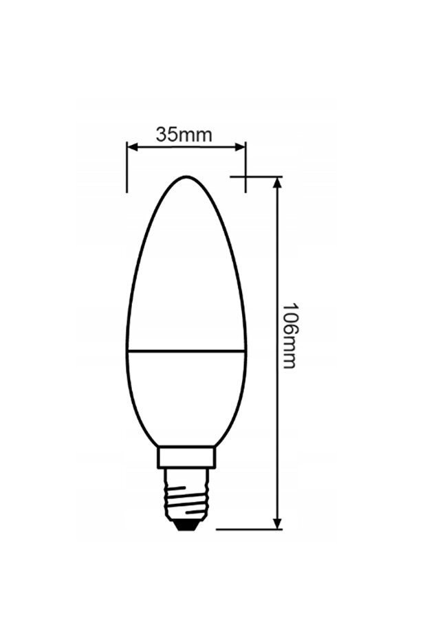 4,9W LED Dimmer Edilebilir E14 Sarı Işık Led Ampül - 4