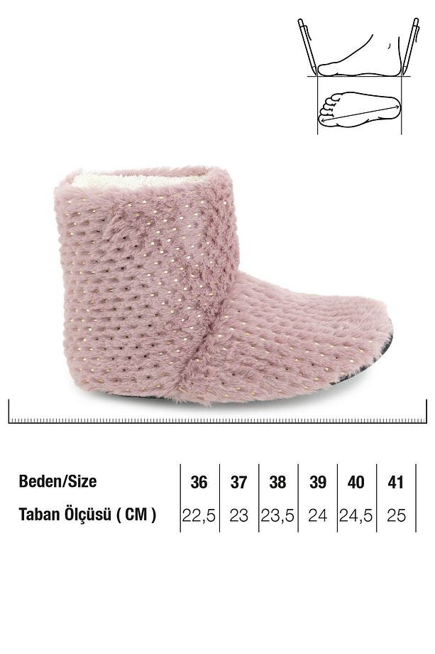 Kadın Kışlık Sessiz Taban Ev Panduf Bot - 2