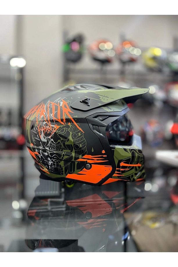 X1-X SEUL WARRİOR ORRANGE KASK MOTOZİLLA - 3