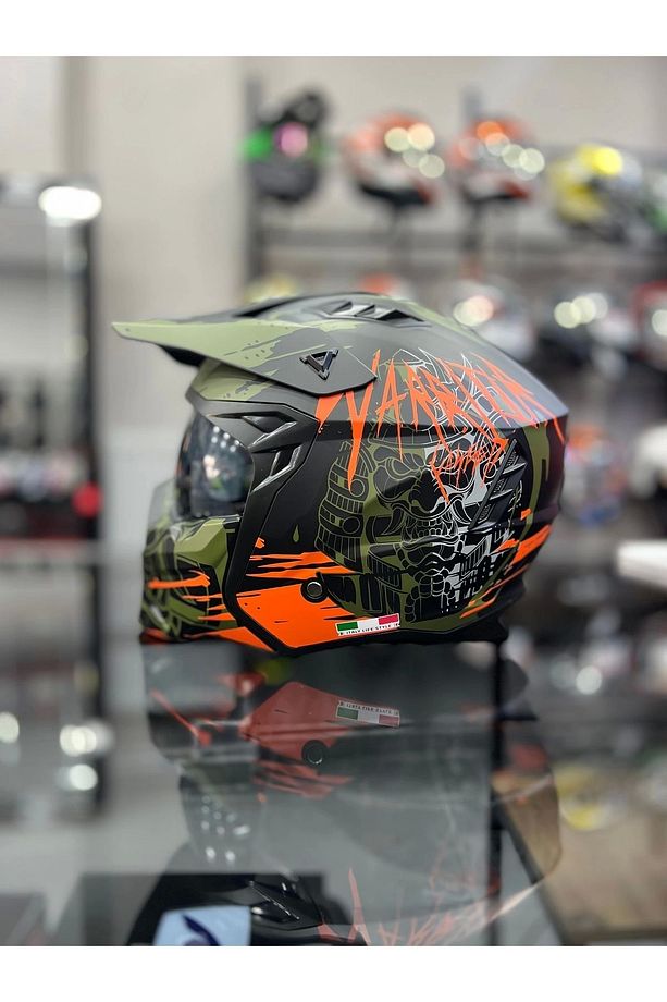 X1-X SEUL WARRİOR ORRANGE KASK MOTOZİLLA - 1