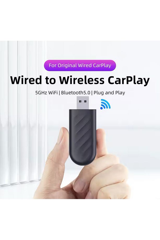 Yeni Tasarım Mini Kablosuz Carplay Ve Android Auto Usb ve Type-c Uyumlu Araç Multimedya Adaptörü - 1