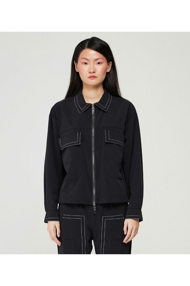 NILMARK- BEYAZ DİKİŞLİ CEKET - 1