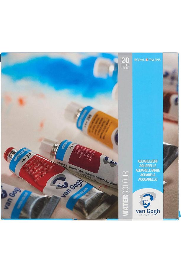 20x10ml Tüp Sulu Boya Seti Karton Kutulu / 20820120 - 1